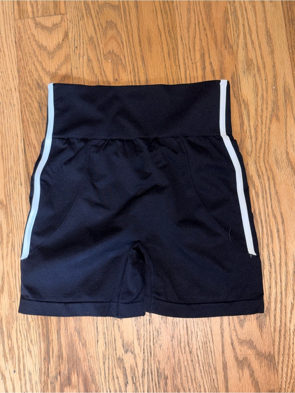 High-Waist Black Women's Booty Scrunch Butt Lifting Biker Impact Shorts NWOT